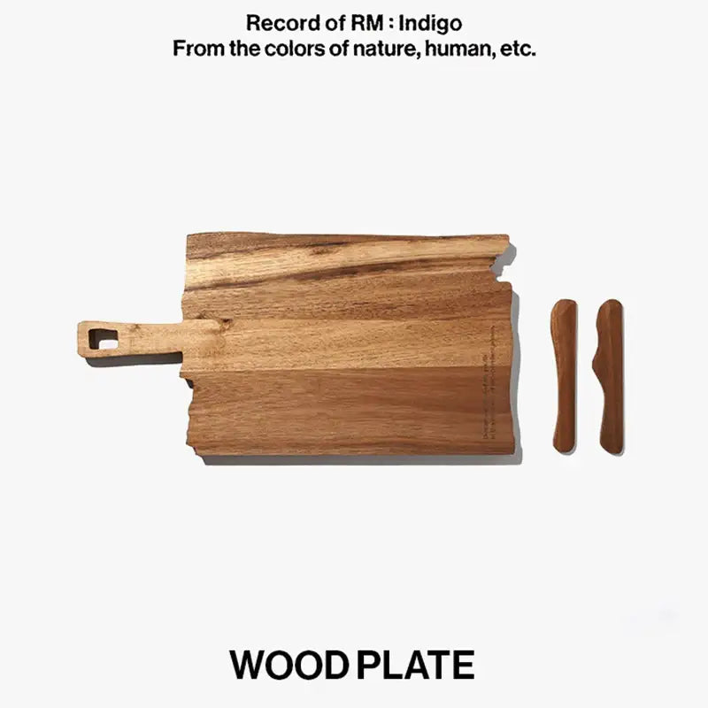 BTS RM - Indigo - Wood Plate - BTS - Plates - Harumio BTS RM - Indigo - Wood Plate - BTS - Plates - Harumio