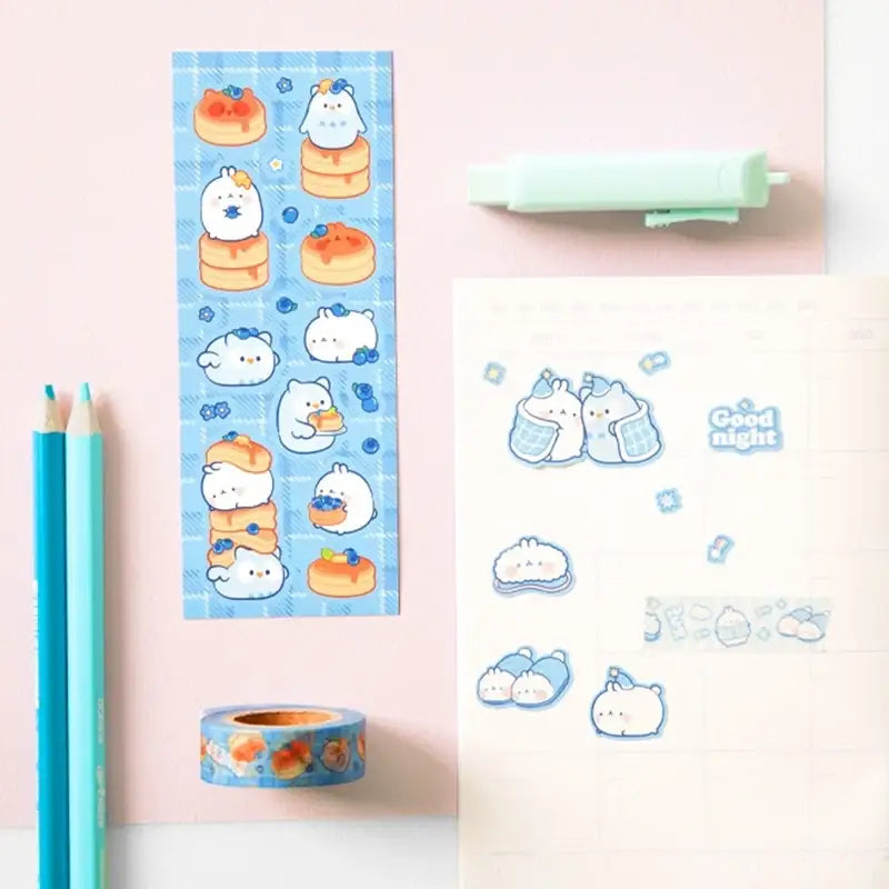 Anirollz x Molang - Seal Sticker - Molang - Stickers - Harumio