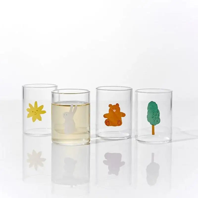 Korean Little Buddy - Soju Glass Set 4P - Modern House - Tableware - Harumio