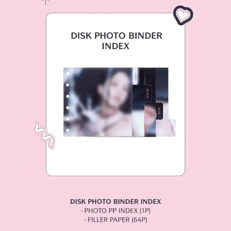 BlackPink - Born Pink - Disk Photo Binder Index - BlackPink - Photo Binder - Harumio