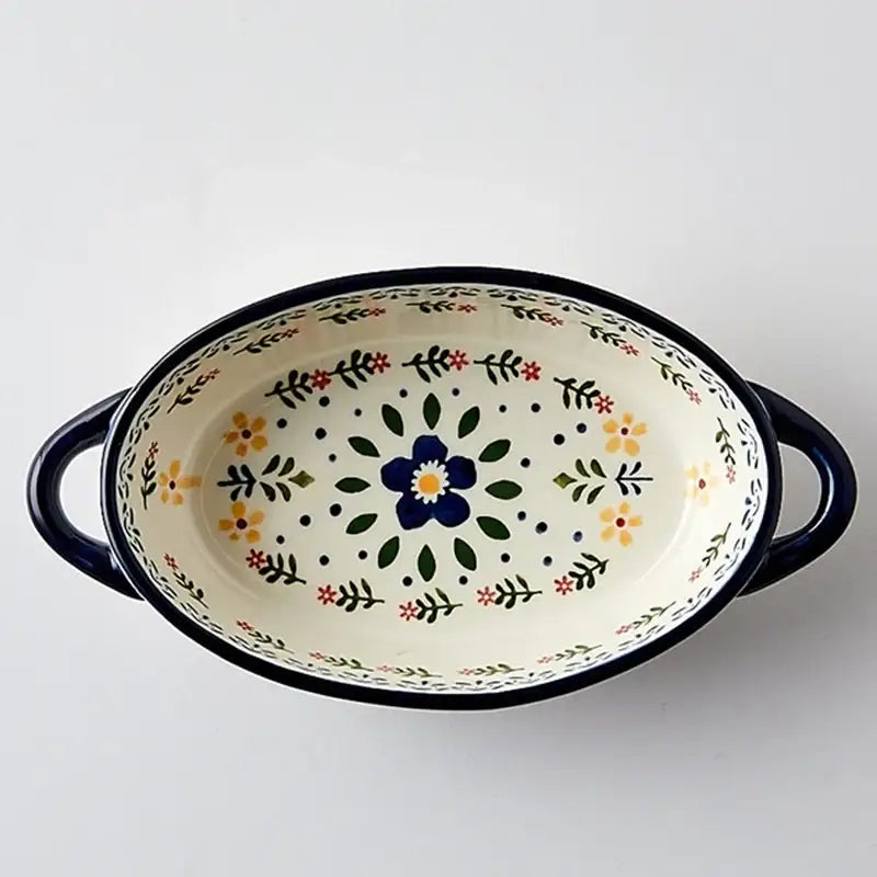 Korean Fatima - Multi-purpose Oval Bowl With Two Handle - Modern House - Home & Living - Harumio