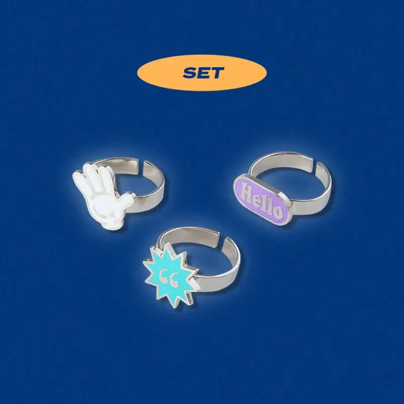 TREASURE - HELLO Concert - Artwork Ring Set - TREASURE - Rings - Harumio