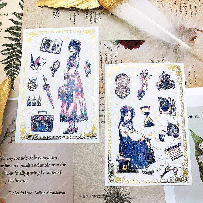 Libet - Gold Foil Cut-Out Removable Stickers - Libet - Stationary - Harumio