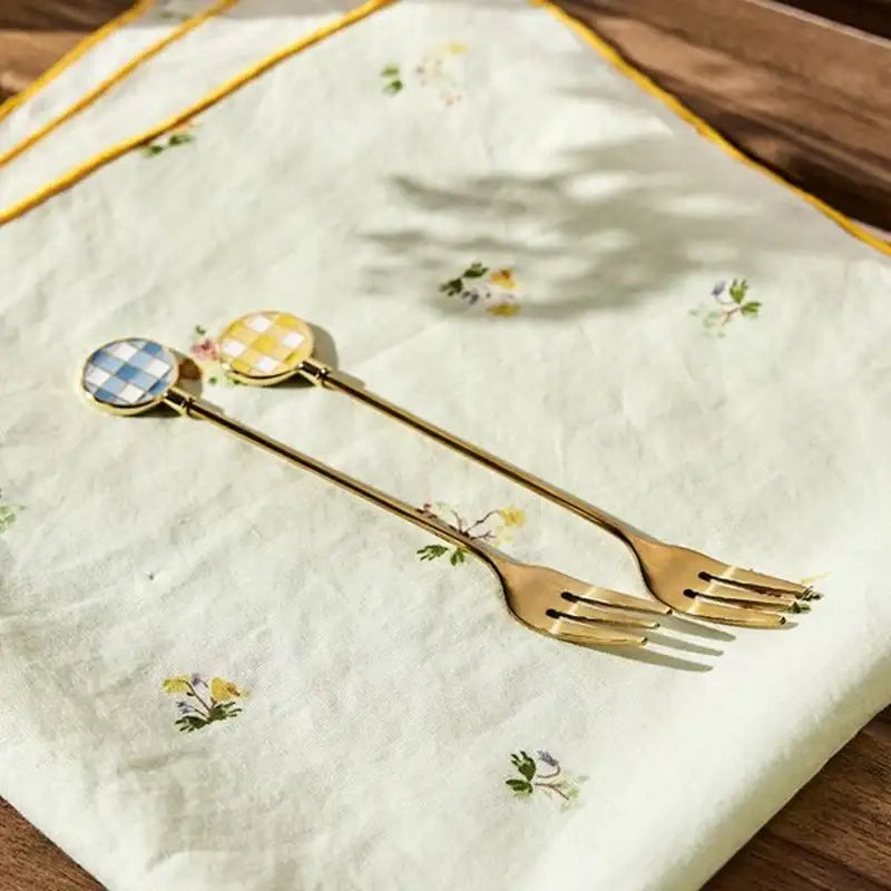 Korean Picnic Day - Tea Fork Set - Modern House - Kitchenware - Harumio