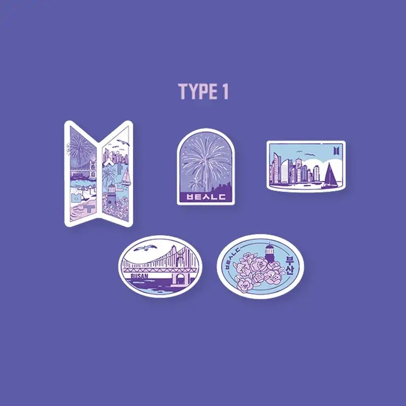 BTS - Yet To Come In BUSAN - City Sticker Set Busan - BTS - Stickers - Harumio