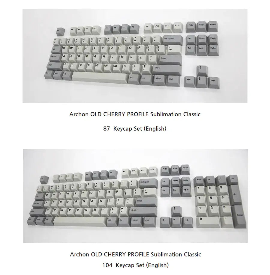 Archon - Old Cherry Profile Sublimation Classic Keycap Set - Archon - Mechanical Keyboard - Harumio