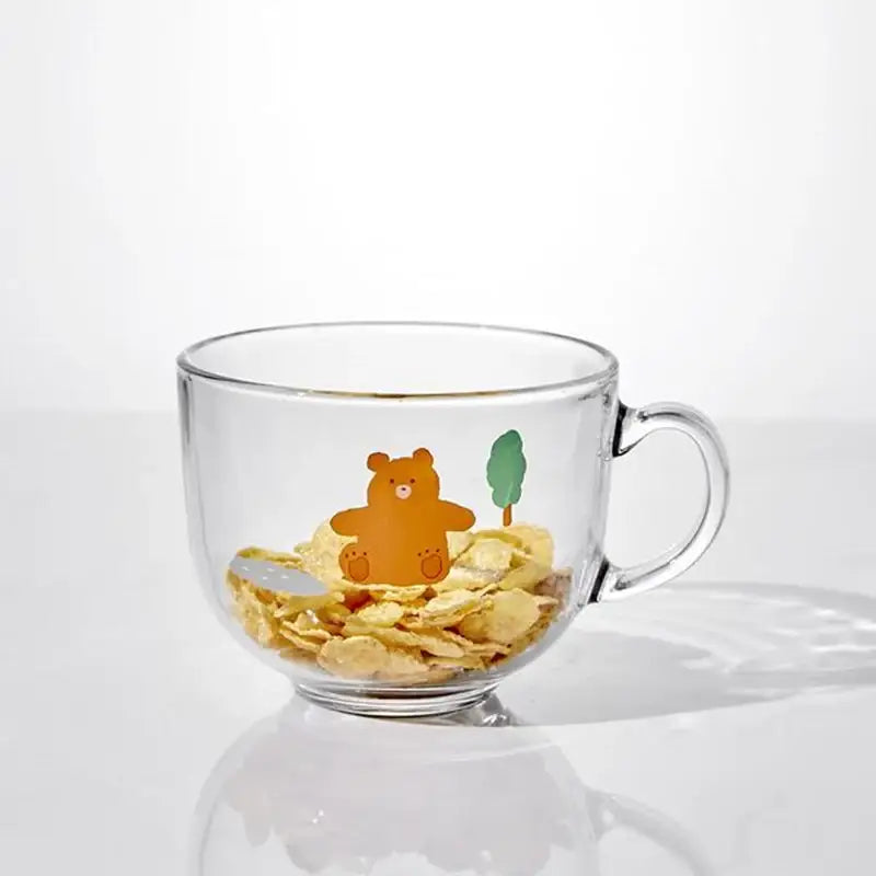 Korean ON Little Buddy - Glass Cereal Bowl - Modern House - Tableware - Harumio