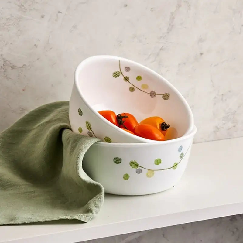 Korean Corel Green Delight - Ramen Bowl 2P Set - Modern House - Bowls - Harumio