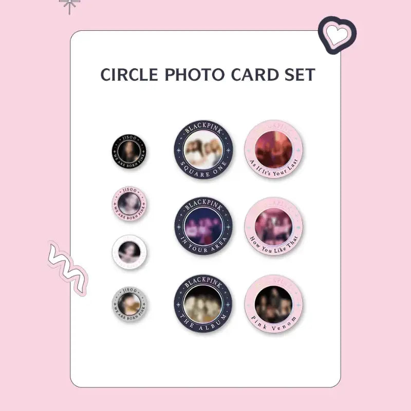 BlackPink - Born Pink - Circle Photo Card Set - BlackPink - Photo Card - Harumio