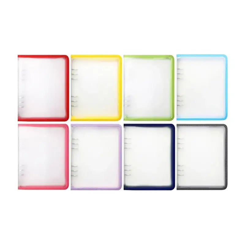 Yudaeng - A5/A6 - Translucent Zipper 6 Holes Diary Cover Pocket Binder - Yudaengdotcom - Binder Pockets - Harumio