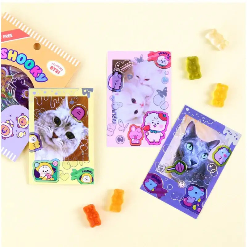 BT21 x Monopoly - Baby Flake Sticker Pack JELLY CANDY - BT21 x Monopoly - Stationary - Harumio