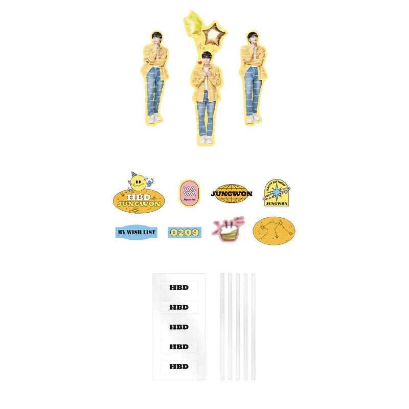 ENHYPEN - BIRTHDAY - JUNGWON Deco Sticker Set - ENHYPEN - Stickers - Harumio