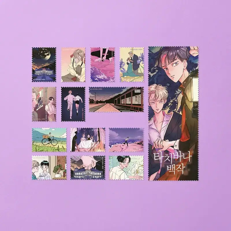 Count Tachibana - Postage Stamp Sticker - Lezhin - Stickers - Harumio Count Tachibana - Postage Stamp Sticker - Lezhin - Stickers - Harumio