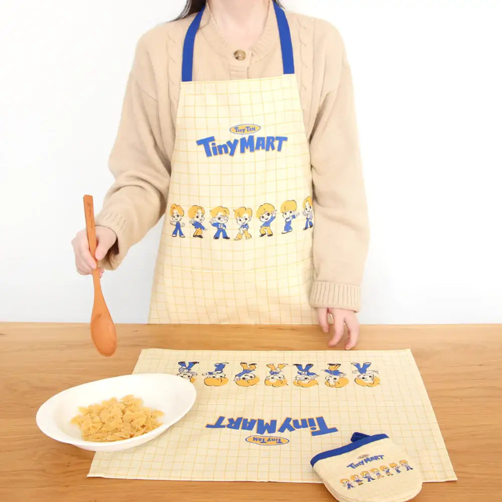 BTS - TinyTAN Tinymart Kitchen Apron - BTS TinyTAN - Home & Living, Accessories - Harumio BTS - TinyTAN Tinymart Kitchen Apron - BTS TinyTAN - Home & Living, Accessories - Harumio