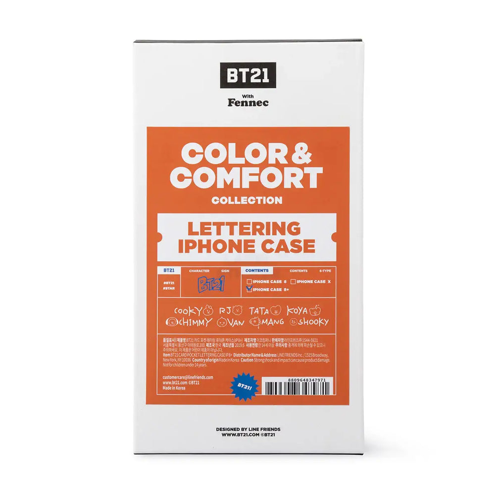 BT21 x Fennec - Lettering iPhone Case - BT21 - Phone Case - Harumio BT21 x Fennec - Lettering iPhone Case - BT21 - Phone Case - Harumio