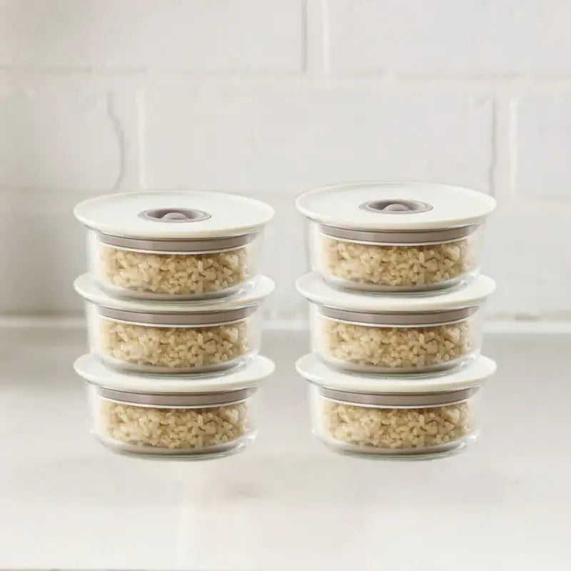 Neoflam - FIKA Baby Food Glass Container Set Of 6 - Neoflam - Food Container - Harumio