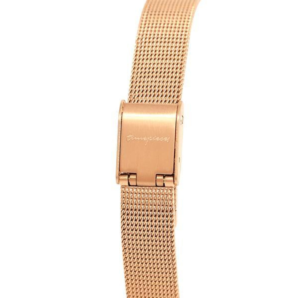 OST - Dreams and Luck Square Black Rose Gold Women's Mesh Watch