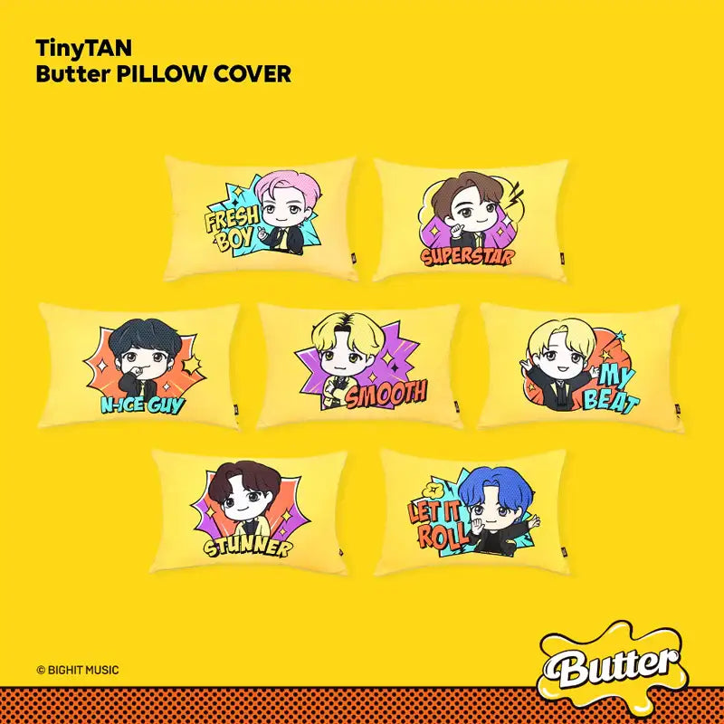 NARA HOME DECO x BT21- TinyTAN Butter Pillow Cover - NARA HOME DECO - Home & Living - Harumio