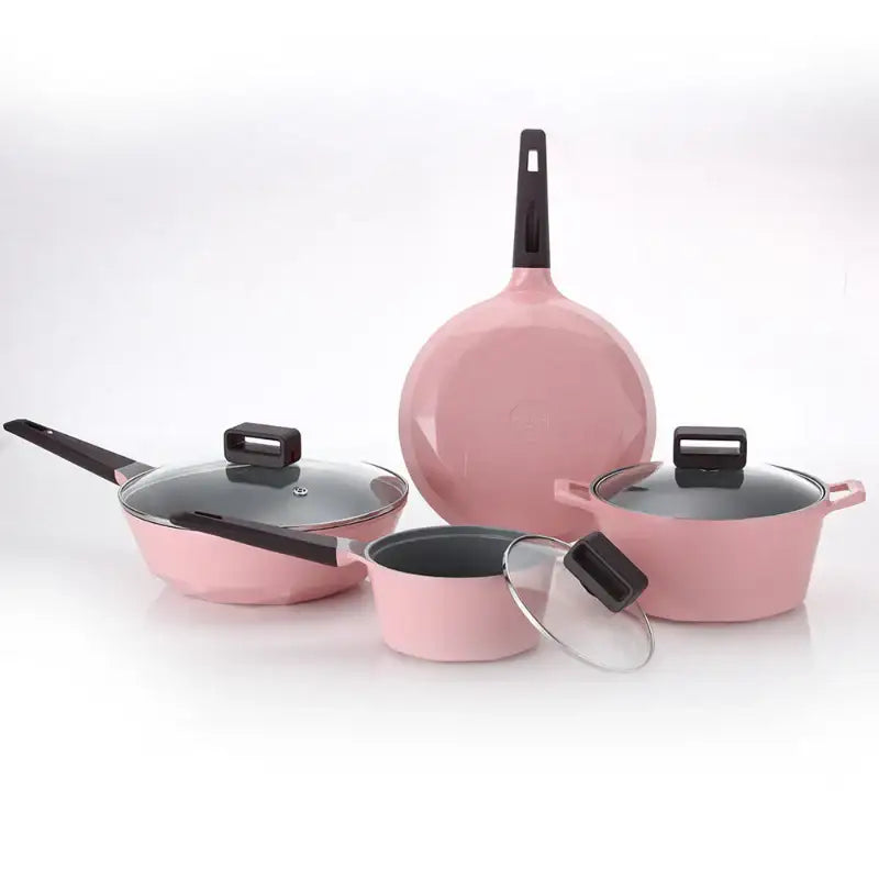 Neoflam - Rose Pink Handle Pot 18cm - Neoflam - Handle Pot - Harumio Neoflam - Rose Pink Handle Pot 18cm - Neoflam - Handle Pot - Harumio