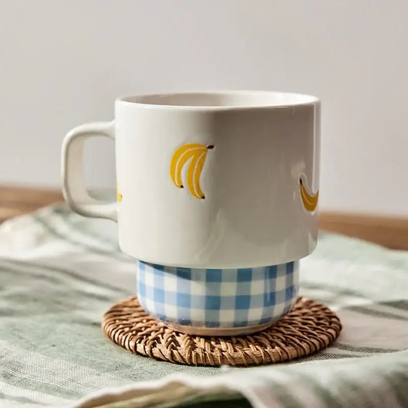 Korean Picnic Day - Stacking Mug - Modern House - Kitchenware - Harumio