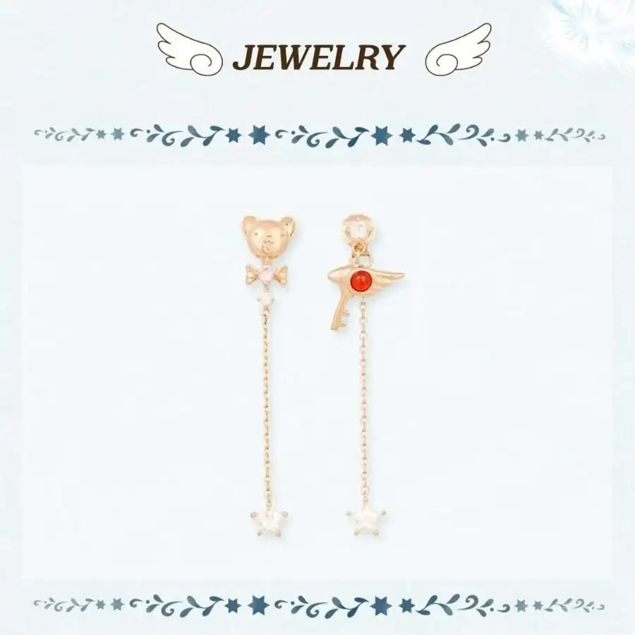 OST x Cardcaptor Sakura - Kero and Spinel Silver Drop Earring - OST - Jewelry - Harumio