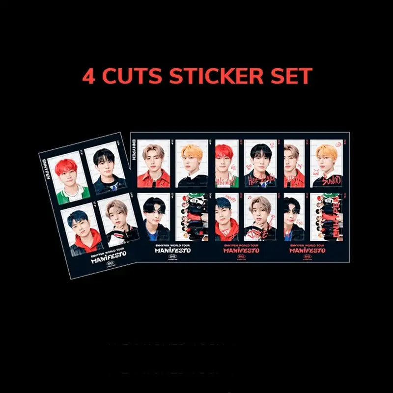 ENHYPEN - MANIFESTO - 4 Cuts Sticker Set - ENHYPEN - Stickers - Harumio