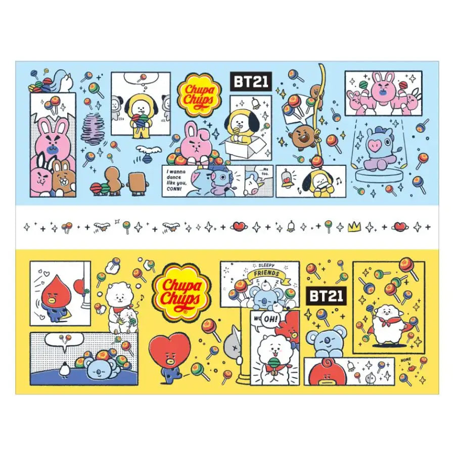 BT21 x Chupa Chups - Classic 100u Tin - Chupa Chups - Food - Harumio BT21 x Chupa Chups - Classic 100u Tin - Chupa Chups - Food - Harumio