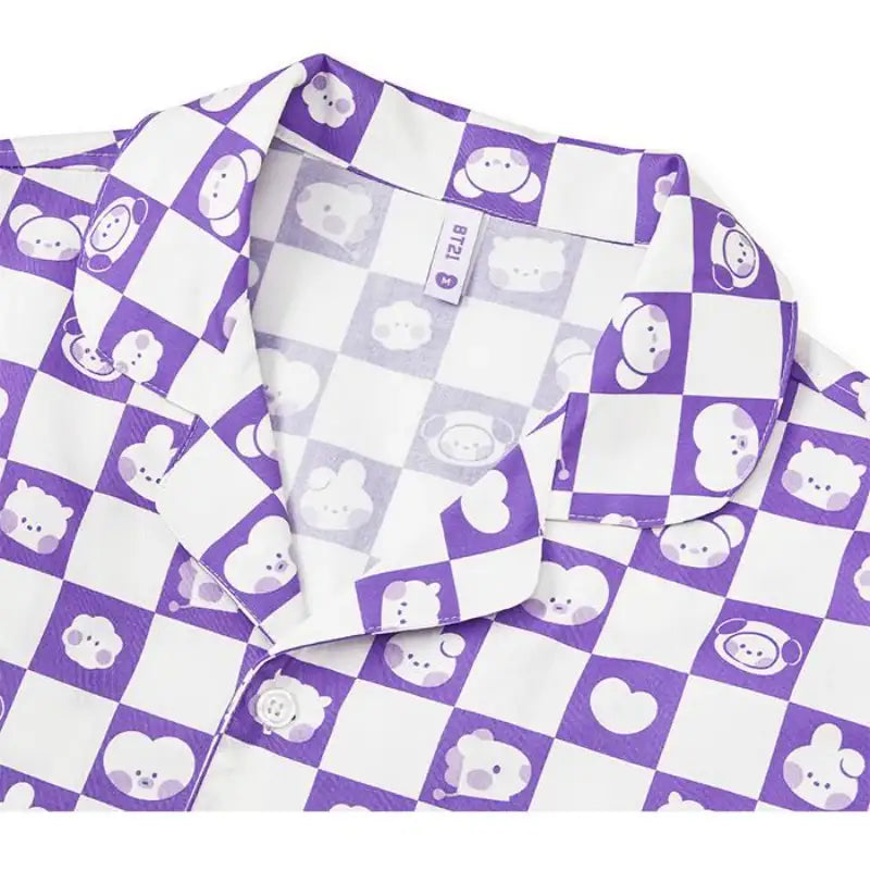 BT21 - Minini Woven Pajama Set - Line Friends - Pajamas - Harumio BT21 - Minini Woven Pajama Set - Line Friends - Pajamas - Harumio