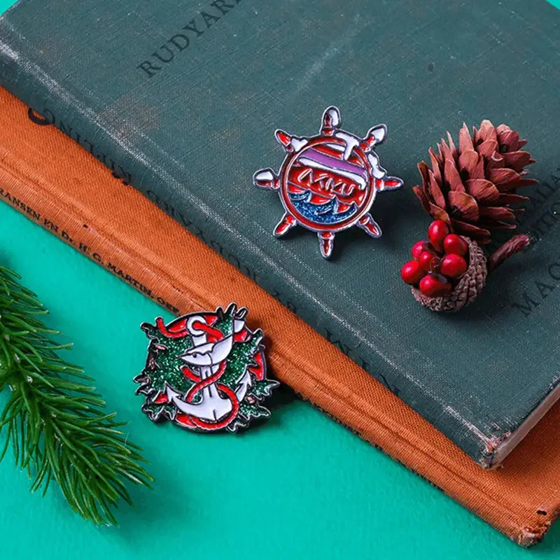 AKMU - YGBOX7 - Christmas Badge Set - AKMU - Badges - Harumio
