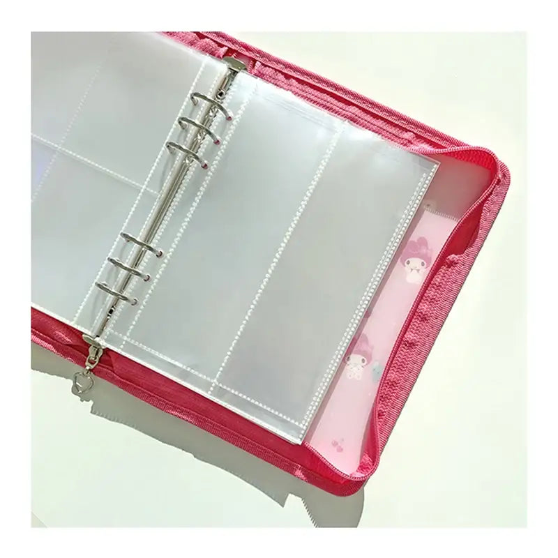 Yudaeng - A5 - 6 Hole Diary Clear File Storage Inlay - Yudaengdotcom - Binder Pockets - Harumio