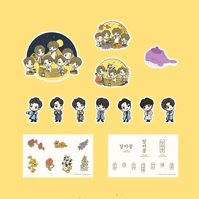 BTS - TinyTAN DALMAJUNG - Sticker Set - BTS - Stickers - Harumio