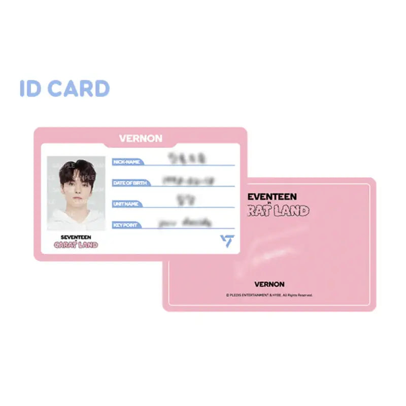 SEVENTEEN - 2023 CARAT LAND - ID Card Holder Set - SEVENTEEN - Card Holder - Harumio SEVENTEEN - 2023 CARAT LAND - ID Card Holder Set - SEVENTEEN - Card Holder - Harumio