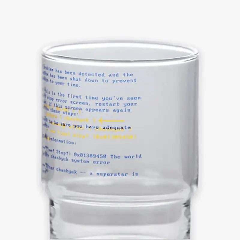 AKMU - ERROR - Lee Chanhyuk Clear Cup - AKMU - Cups - Harumio AKMU - ERROR - Lee Chanhyuk Clear Cup - AKMU - Cups - Harumio