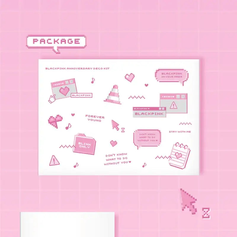 BlackPink - 6th Anniversary - Deco Kit - BlackPink - Stationeries - Harumio BlackPink - 6th Anniversary - Deco Kit - BlackPink - Stationeries - Harumio