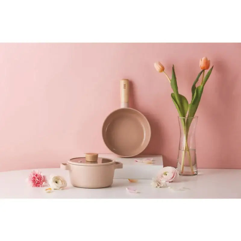Neoflam - FIKA Mini Peach Pot and Wok Set - Neoflam - Kitchenware - Harumio
