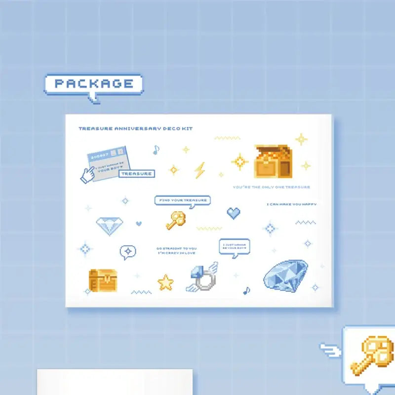 TREASURE - 2nd Anniversary - Deco Kit - TREASURE - Stationeries - Harumio TREASURE - 2nd Anniversary - Deco Kit - TREASURE - Stationeries - Harumio