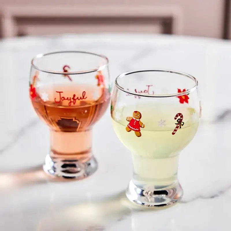 Korean Winter Story - Bavaria Glass Cup 2P Set - Modern House - Bavaria Glass - Harumio