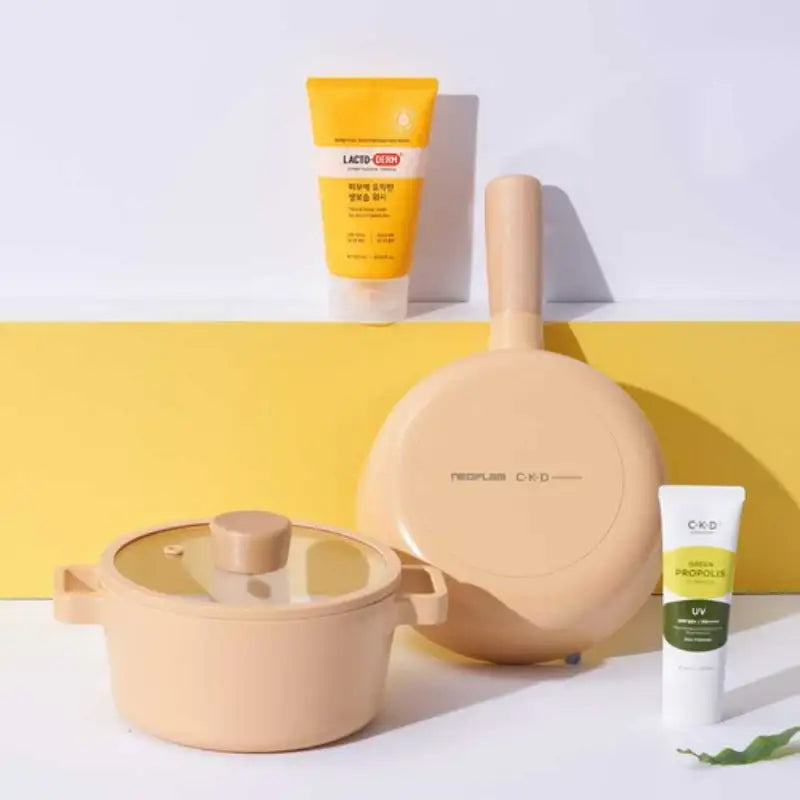 Neoflam x CKD - FIKA Healthy Yellow Set - Neoflam - Cookware Sets - Harumio Neoflam x CKD - FIKA Healthy Yellow Set - Neoflam - Cookware Sets - Harumio