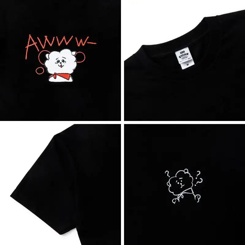 BT21 - Hipster Short Sleeve T-Shirt - BT21 - T-Shirt - Harumio BT21 - Hipster Short Sleeve T-Shirt - BT21 - T-Shirt - Harumio