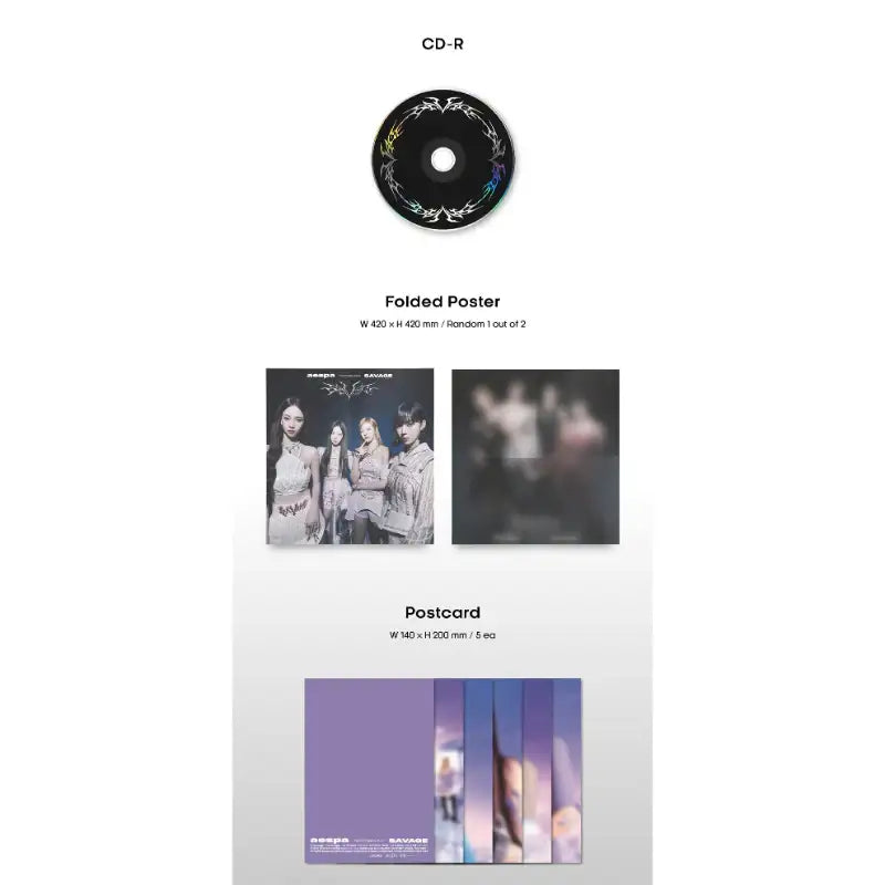 aespa - 1st Mini Album - Savage - SM Entertainment - Album - Harumio aespa - 1st Mini Album - Savage - SM Entertainment - Album - Harumio