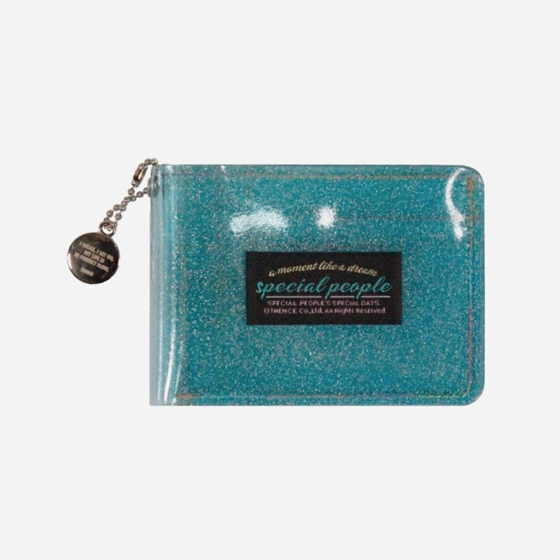 THENCE - SPC Glitter Wallet - Aqua Blue