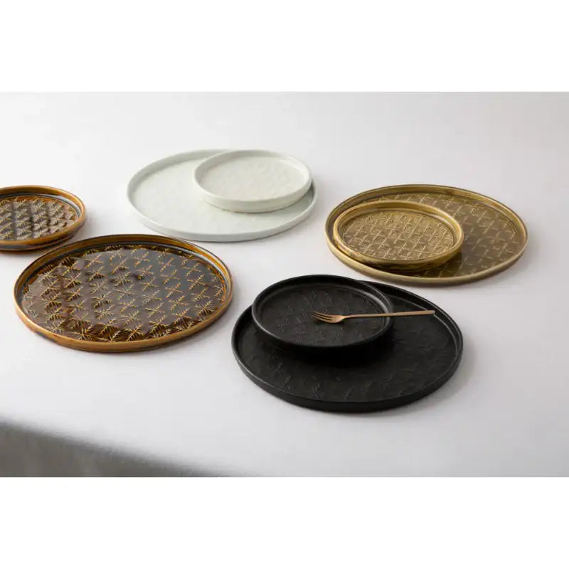 Chaora - Snowflake Round Plate - Chaora - Tableware - Harumio Chaora - Snowflake Round Plate - Chaora - Tableware - Harumio