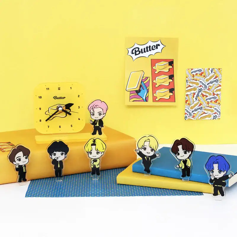 NARA HOME DECO x BT21- TinyTAN Butter Desk Clock - NARA HOME DECO - Home & Living - Harumio