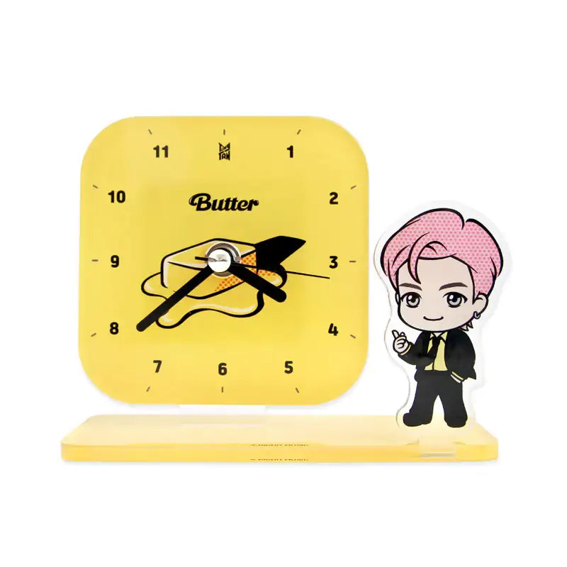 NARA HOME DECO x BT21- TinyTAN Butter Desk Clock - NARA HOME DECO - Home & Living - Harumio