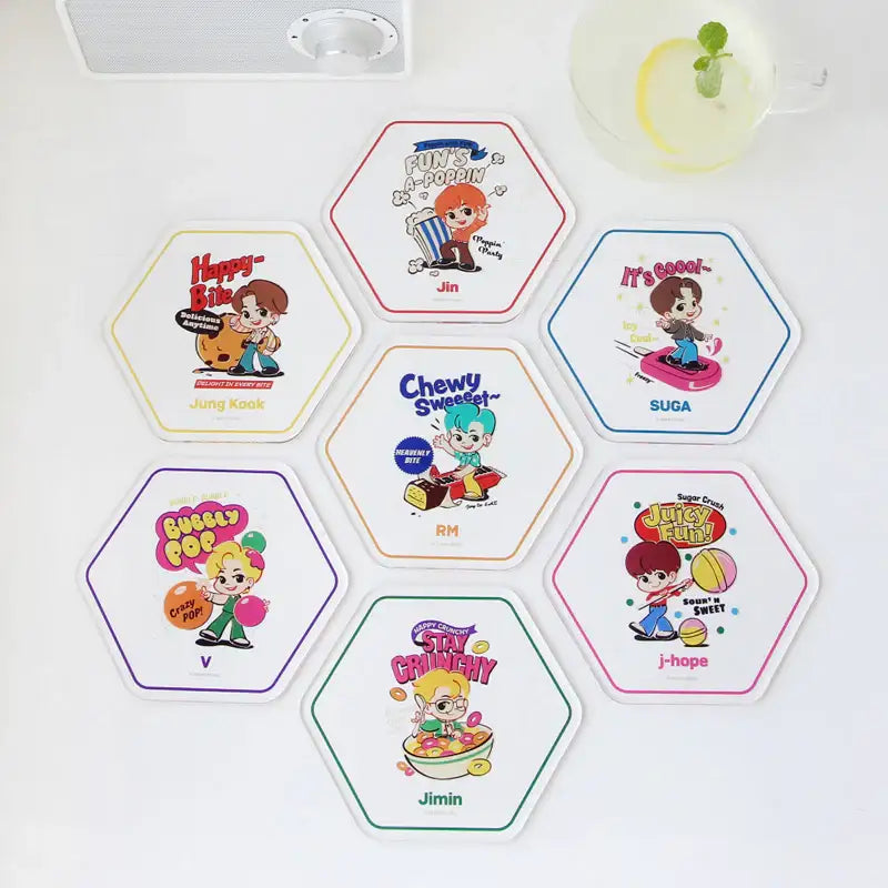 NARA HOME DECO x BT21- TinyTAN Tiny Mart Acrylic Coaster - NARA HOME DECO - Home & Living - Harumio