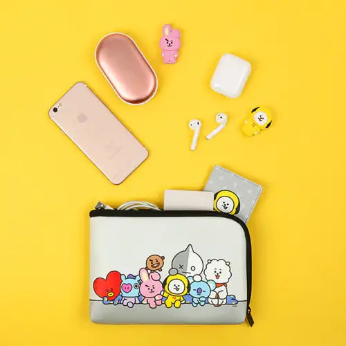 BT21 x Monopoly - PU Cable Pouch - Monopoly - Bag - Harumio