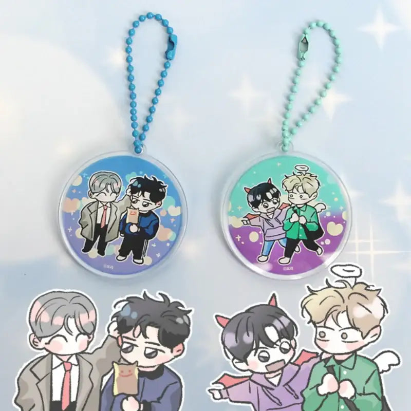 New Year's Eve Passion - Acrylic Keyring - Webtoon Shop - Keyrings - Harumio