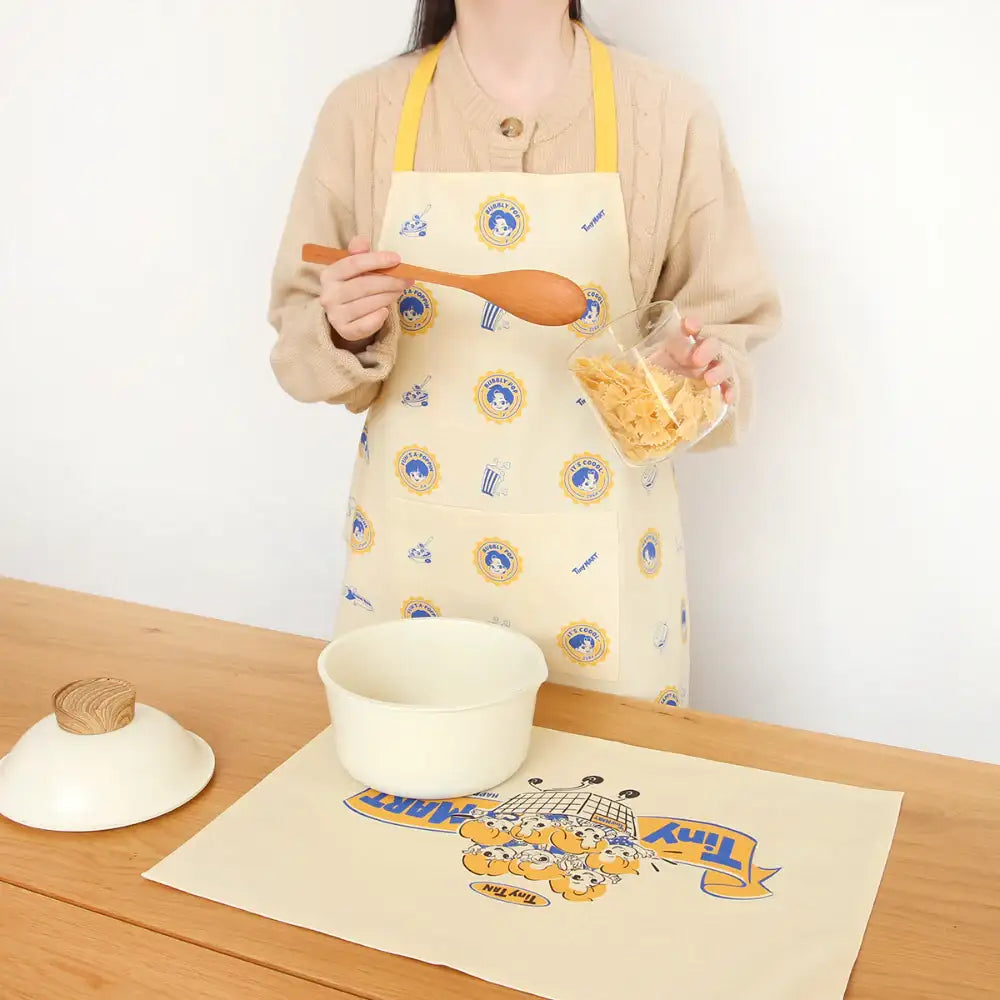 BTS - TinyTAN Tinymart Kitchen Apron - BTS TinyTAN - Home & Living, Accessories - Harumio BTS - TinyTAN Tinymart Kitchen Apron - BTS TinyTAN - Home & Living, Accessories - Harumio