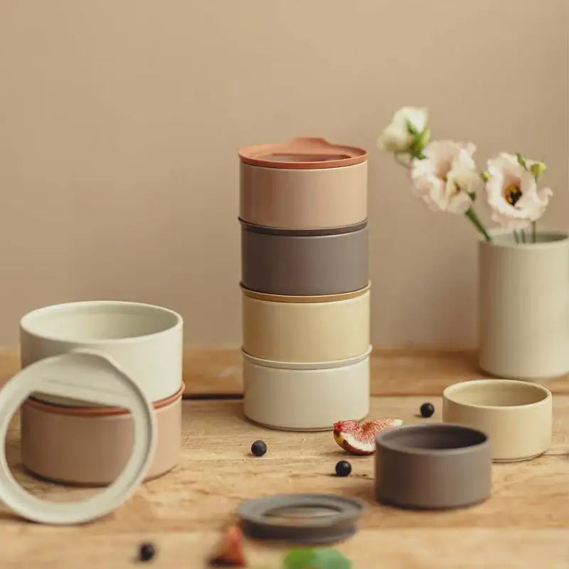 Neoflam - FIKA Ceramic Container Set Of 6 - Neoflam - Food Container - Harumio