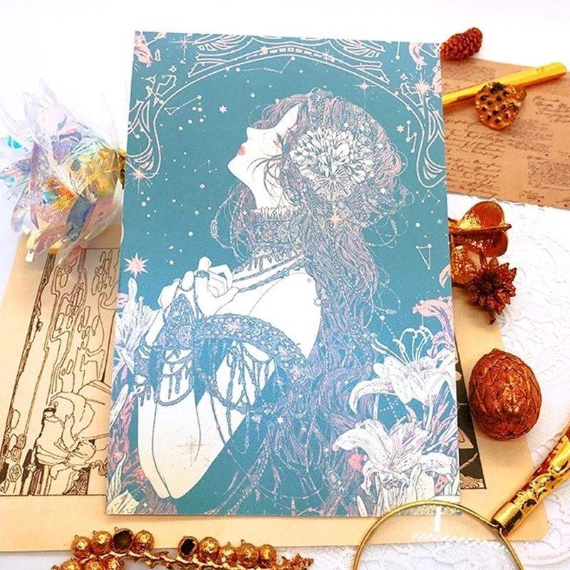 Libet - Gem Gold Foil Postcard Set - Libet - Stationary - Harumio Libet - Gem Gold Foil Postcard Set - Libet - Stationary - Harumio